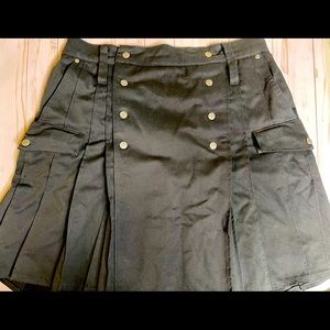 Kiltman men’s utility kilt size 34 in color black